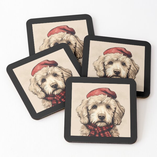 Item preview, Whoodle Christmas Plaid Watercolor designed and sold by rafaeltto.