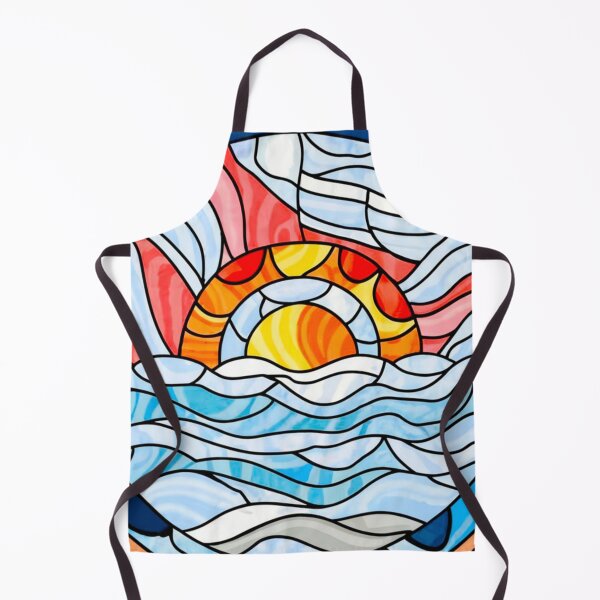 Artikelvorschau, Stained Glass Pattern ocean entworfen und verkauft von Timegraf.