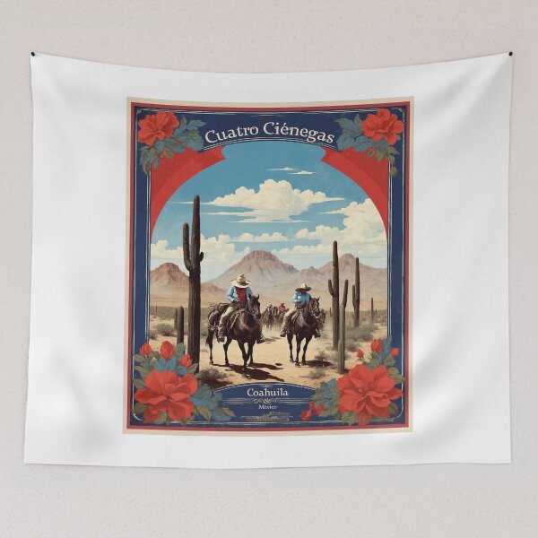 Item preview, Cuatro Ciénegas Mexico Vintage Poster Tourism 2 designed and sold by TravelersGems.