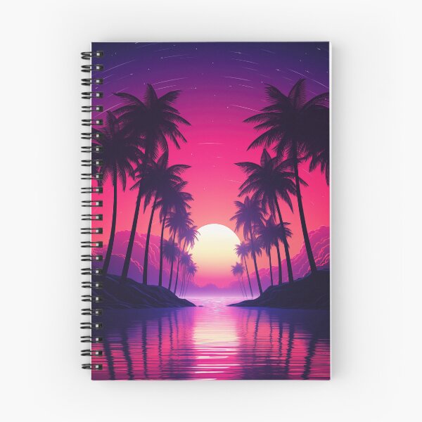Item preview, Ethereal Dusk: Retro Dreams in Neon Harmony designed and sold by Mullet Monkey.