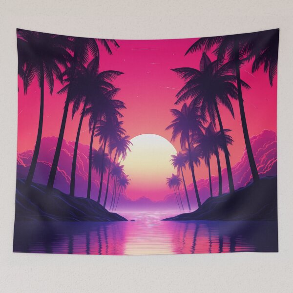Item preview, Ethereal Dusk: Retro Dreams in Neon Harmony designed and sold by Mullet Monkey.