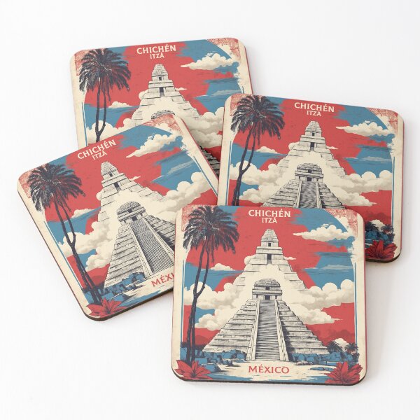 Item preview, Chichen Itza Mexico Vintage Poster Tourism designed and sold by TravelersGems.