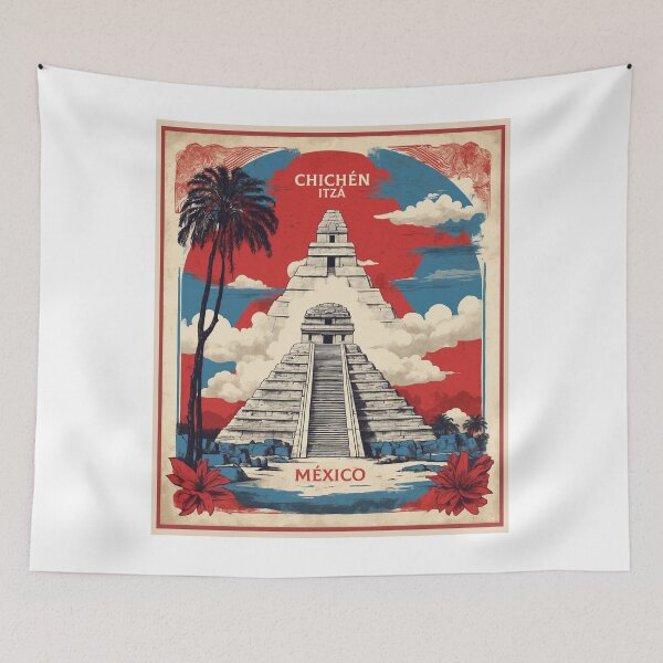 Item preview, Chichen Itza Mexico Vintage Poster Tourism designed and sold by TravelersGems.