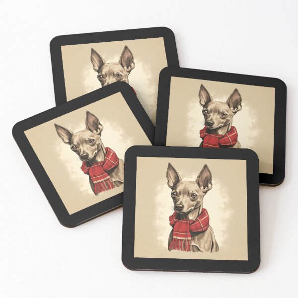 Item preview, Xoloitzcuintli Xolo Christmas Plaid Watercolor designed and sold by rafaeltto.