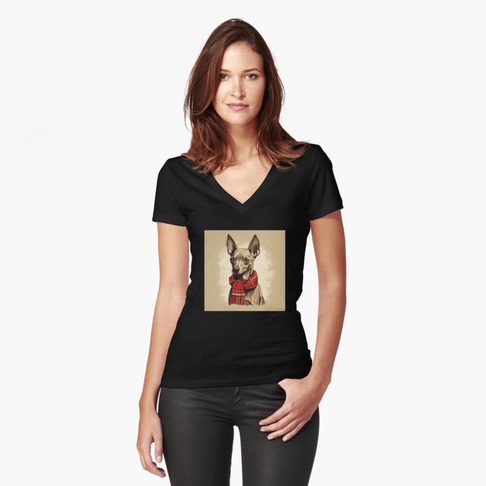 Vista previa del artículo con la obra «Camiseta entallada de cuello en V», diseñado y vendido por rafaeltto.