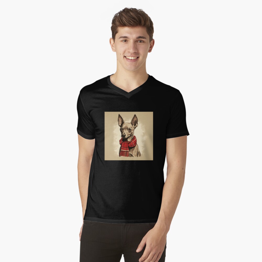 Vista previa del artículo con la obra «Camiseta de cuello en V», diseñado y vendido por rafaeltto.