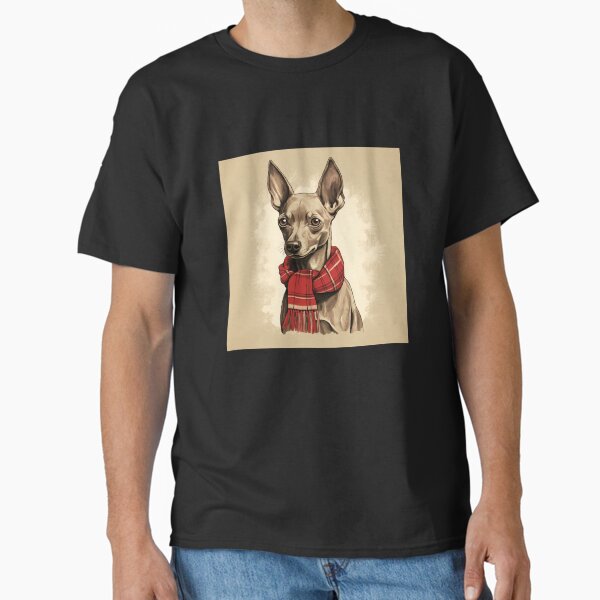 Vista previa del artículo con la obra «Xoloitzcuintli Xolo Christmas Plaid Watercolor», diseñado y vendido por rafaeltto.