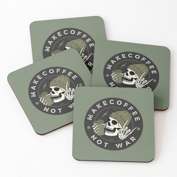 Item preview, Make Coffee Not War designed and sold by LoveAlwaysCo.