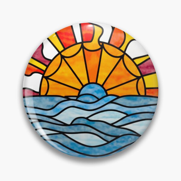Artikelvorschau, Stained Glass Pattern ocean  entworfen und verkauft von Timegraf.