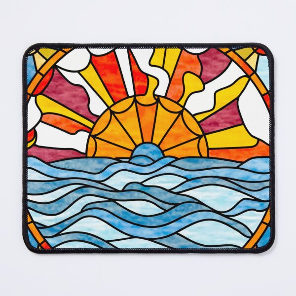 Artikelvorschau, Stained Glass Pattern ocean entworfen und verkauft von Timegraf.