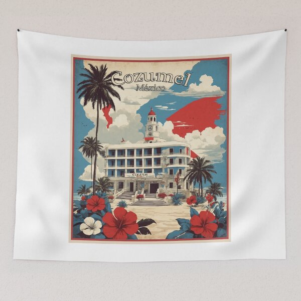 Item preview, Cozumel Mexico Vintage Poster Tourism designed and sold by TravelersGems.