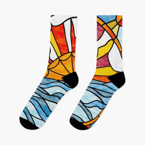 Item preview, Stained Glass Pattern ocean  designed and sold by Timegraf.