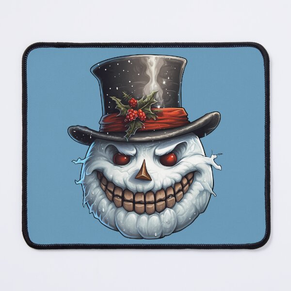 Item preview, Playful Snowman Eccentricity Crazy Portrait with Black Top Hat designed and sold by meganohm.