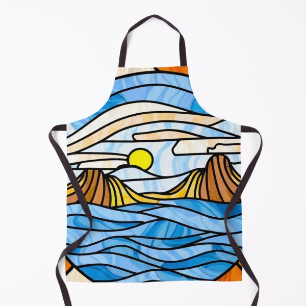 Artikelvorschau, Stained Glass Pattern ocean entworfen und verkauft von Timegraf.