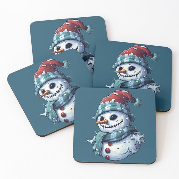 Item preview, Heartwarming Snowman Charm Cute Design with Red Santa Hat designed and sold by meganohm.