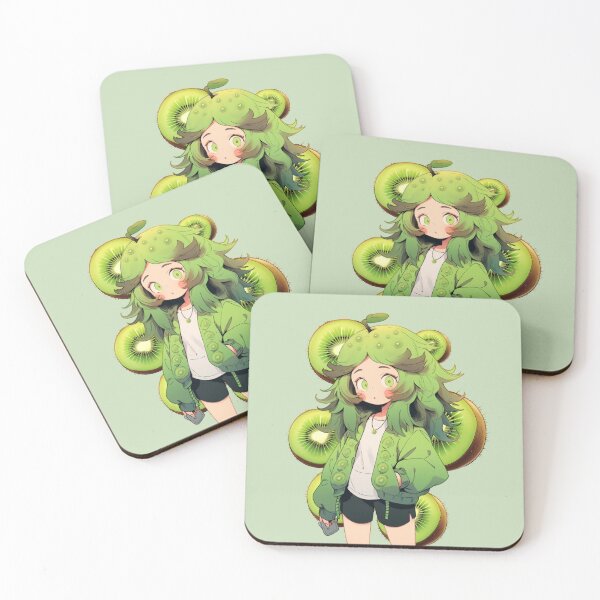 Item preview, Cute Animated Cartoon Character: Kiwi Girl designed and sold by CareToCanvas.