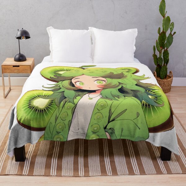 Item preview, Cute Animated Cartoon Character: Kiwi Girl designed and sold by CareToCanvas.