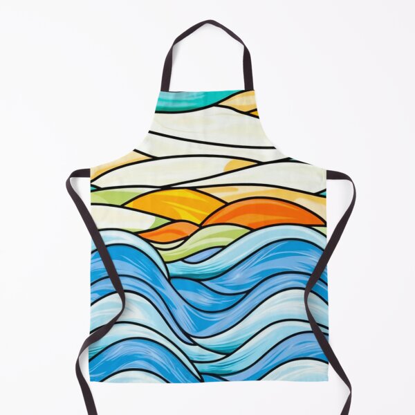 Artikelvorschau, Stained Glass Pattern ocean entworfen und verkauft von Timegraf.