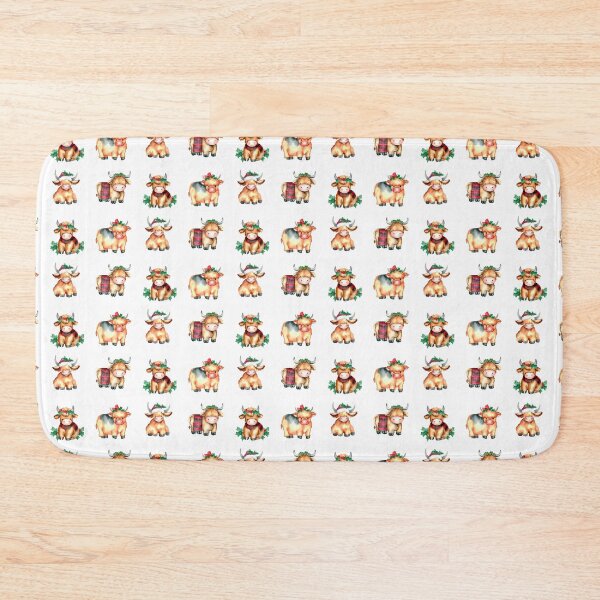 Item preview, Cute Christmas Scottish Highland Cows designed and sold by TheAnimalZ00.