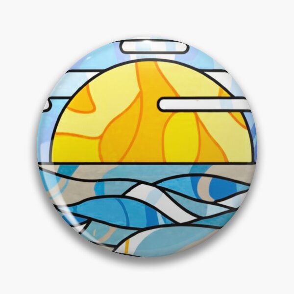 Artikelvorschau, Stained Glass Pattern ocean  entworfen und verkauft von Timegraf.