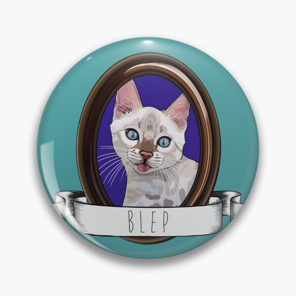 Item preview, Framed Portrait of a Snow Lynx Bengal Cat Blep designed and sold by Carleah Unique.