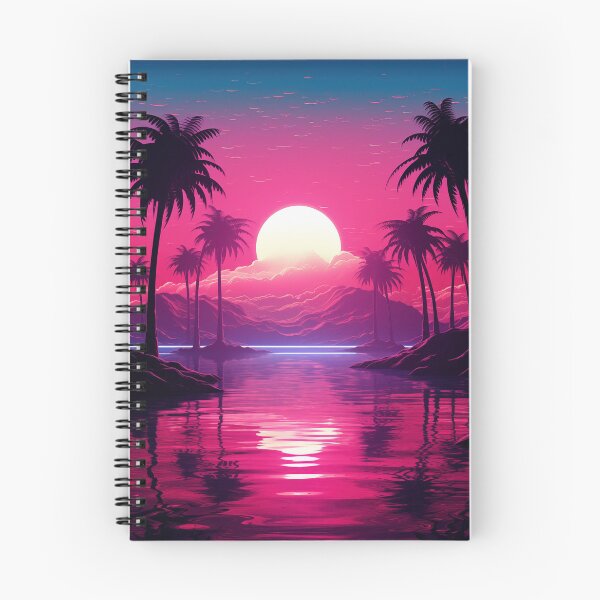 Item preview, Noir Neon Nostalgia: Synthwave Sunset Whispers designed and sold by Mullet Monkey.