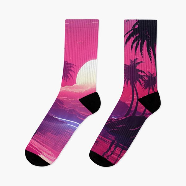Item preview, Noir Neon Nostalgia: Synthwave Sunset Whispers designed and sold by Mullet Monkey.