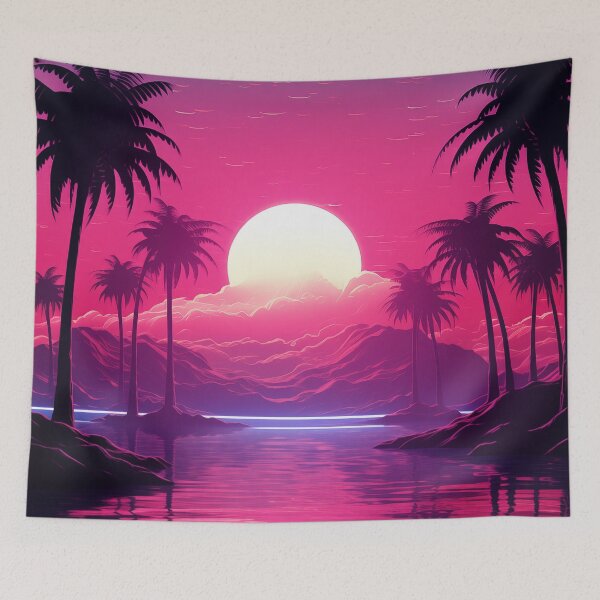 Item preview, Noir Neon Nostalgia: Synthwave Sunset Whispers designed and sold by Mullet Monkey.
