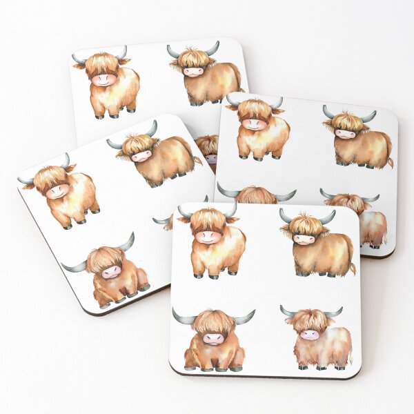 Item preview, Cute Scottish Highland Cows designed and sold by TheAnimalZ00.