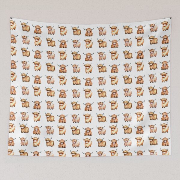 Item preview, Cute Scottish Highland Cows designed and sold by TheAnimalZ00.