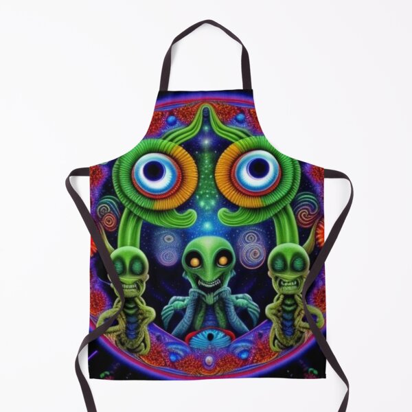 Item preview, Trippy Psychedelic Alien Art designed and sold by TheDarkWardrobe.