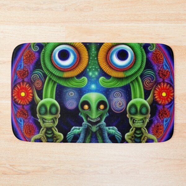 Item preview, Trippy Psychedelic Alien Art designed and sold by TheDarkWardrobe.