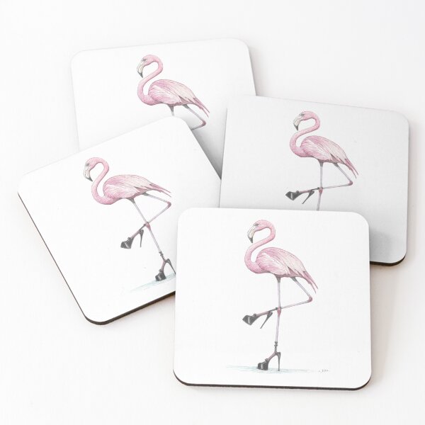 Item preview, flamingo in stilettos designed and sold by JimsBirds.