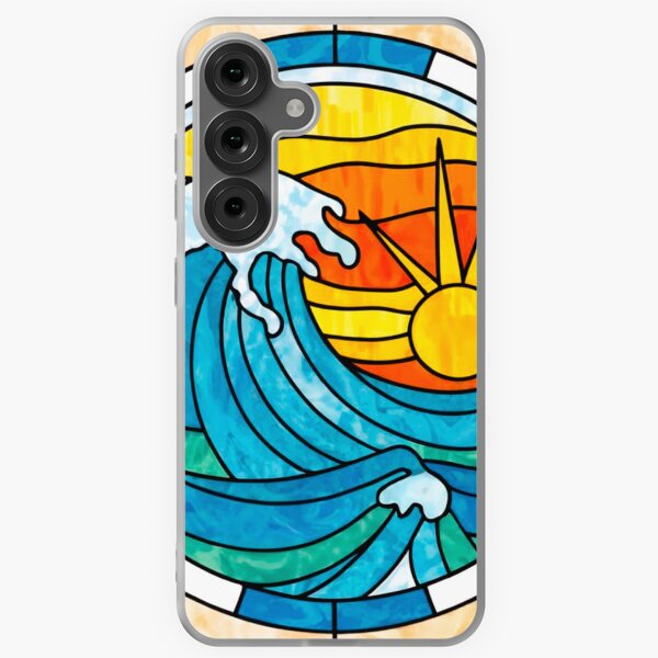 Item preview, Stained Glass Pattern ocean  designed and sold by GlowInk8.