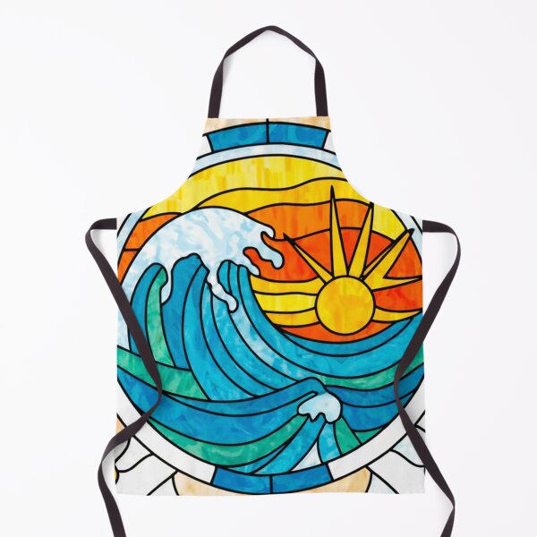 Artikelvorschau, Stained Glass Pattern ocean entworfen und verkauft von Timegraf.
