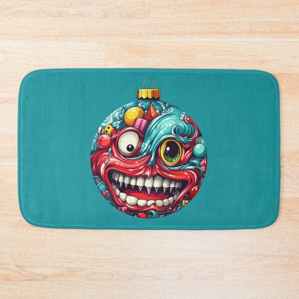 Item preview, Madcap Ornament Crazy Face in Red and Blue Hues designed and sold by meganohm.