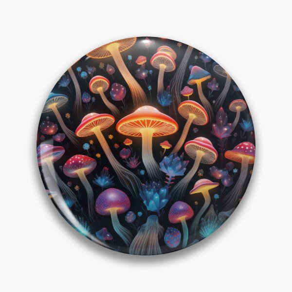 Item preview, Psychedelic glowing mushrooms #19 designed and sold by Christolamber.