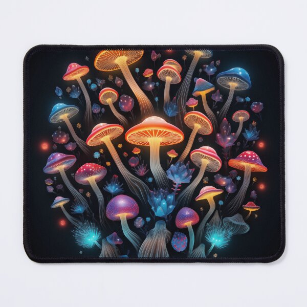 Item preview, Psychedelic glowing mushrooms #19 designed and sold by Christolamber.