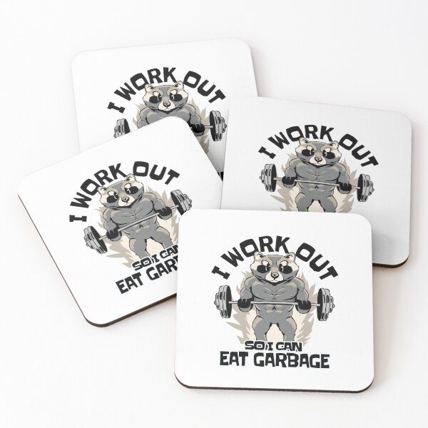 Item preview, I work out so i can eat garbage funny workout  designed and sold by GulQari.