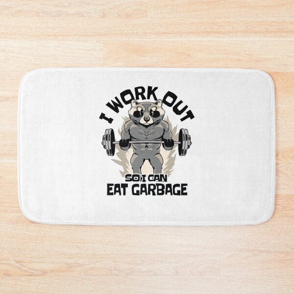 Item preview, I work out so i can eat garbage funny workout  designed and sold by GulQari.