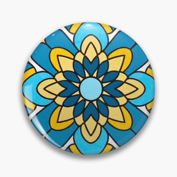 Artikelvorschau, Stained Glass Pattern ocean  entworfen und verkauft von Timegraf.