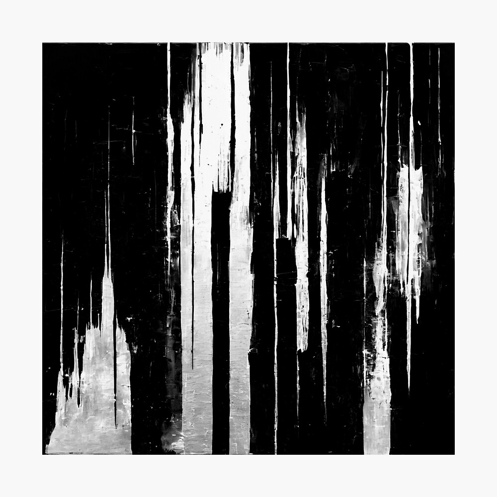 Black and White abstract #11 Poster