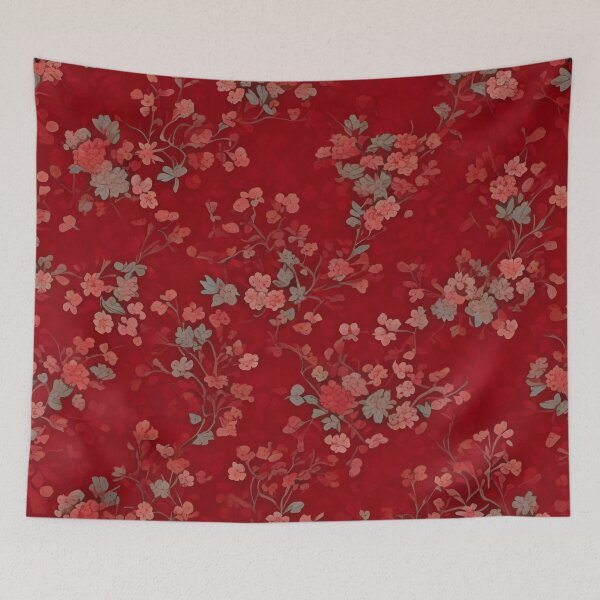 Item preview, Scarlet Blossoms: Petite Elegance for Dresses designed and sold by JAMESAMORN.
