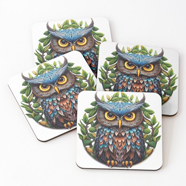 Item preview, Green leaf Owl designed and sold by TheOosh.