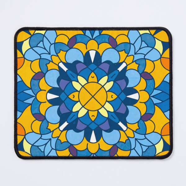 Artikelvorschau, Stained Glass Pattern Flowers entworfen und verkauft von Timegraf.