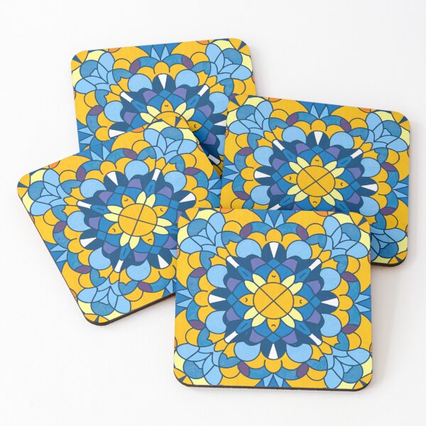 Item preview, Stained Glass Pattern Flowers designed and sold by Timegraf.