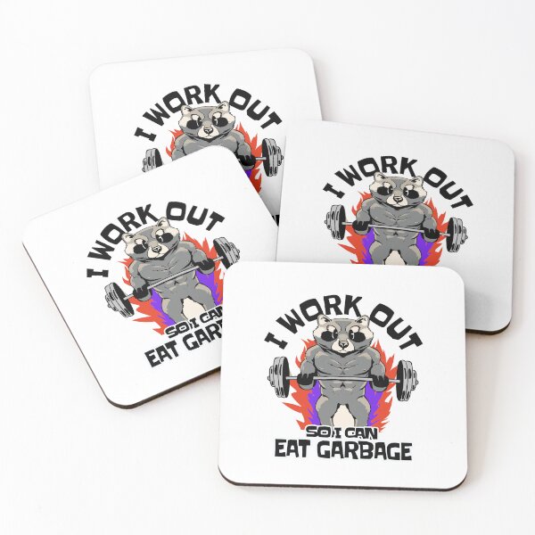 Item preview,  I work out so i can eat garbage funny workout  designed and sold by GulQari.