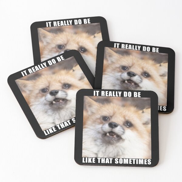 Item preview, Distressed Fox Meme It Really Do Be Like That Sometimes designed and sold by cparks13.