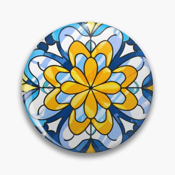 Artikelvorschau, Stained Glass Pattern Flowers entworfen und verkauft von Timegraf.