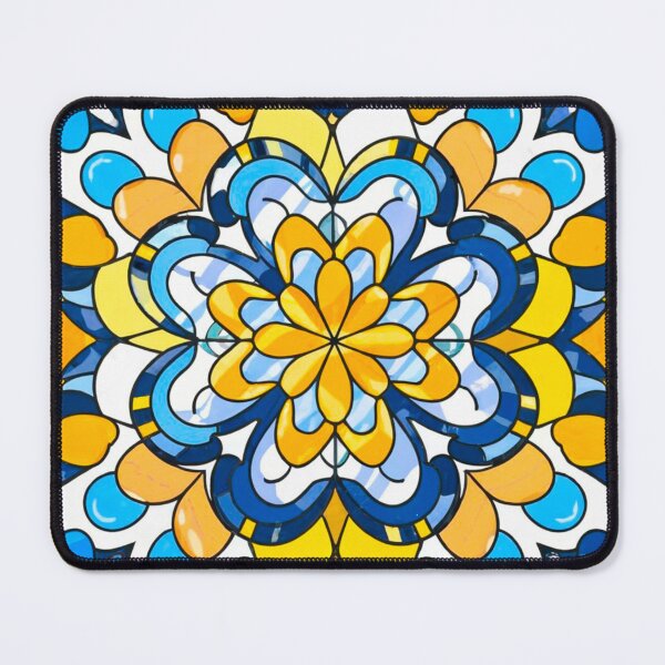 Artikelvorschau, Stained Glass Pattern Flowers entworfen und verkauft von Timegraf.
